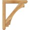 Ekena Millwork Imperial Craftsman Rough Sawn Bracket w/ Offset Brace, Western Red Cedar, 6"W x 32"D x 38"H BKT0604X32X38IMP04RWR - alternate 2